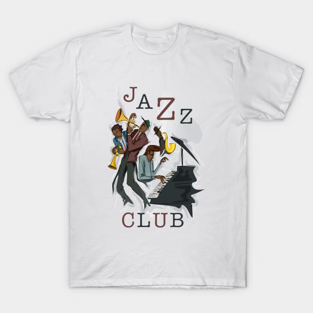 Jazz Club T-Shirt by PLAYDIGITAL2020